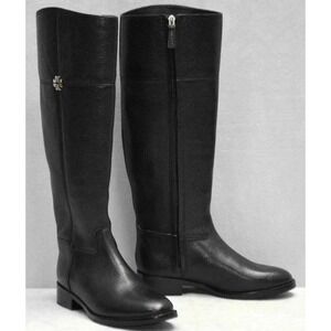 TORY BURCH Jolie Tall Riding Boots in Black Women's Size 9M‎